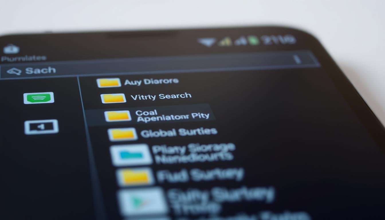 cari file internal android